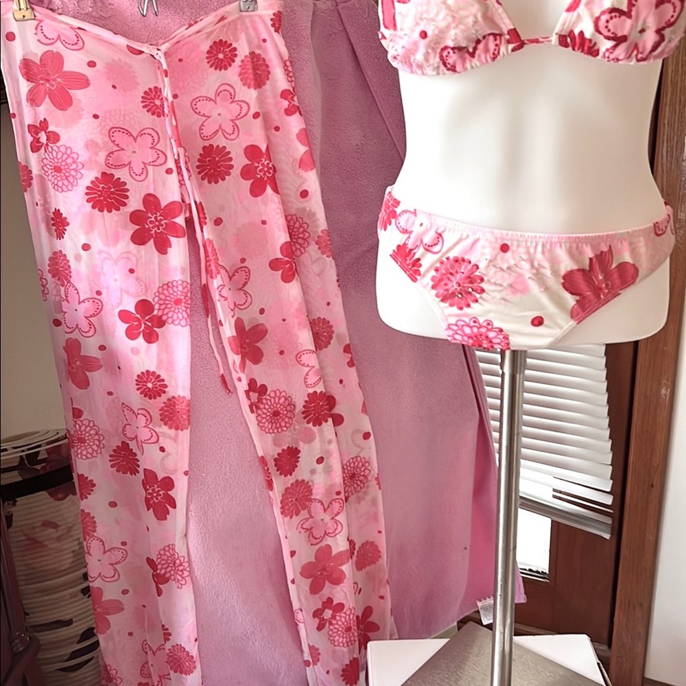 Ondademar String Bikini With Sequin And Bead Deta… - image 1